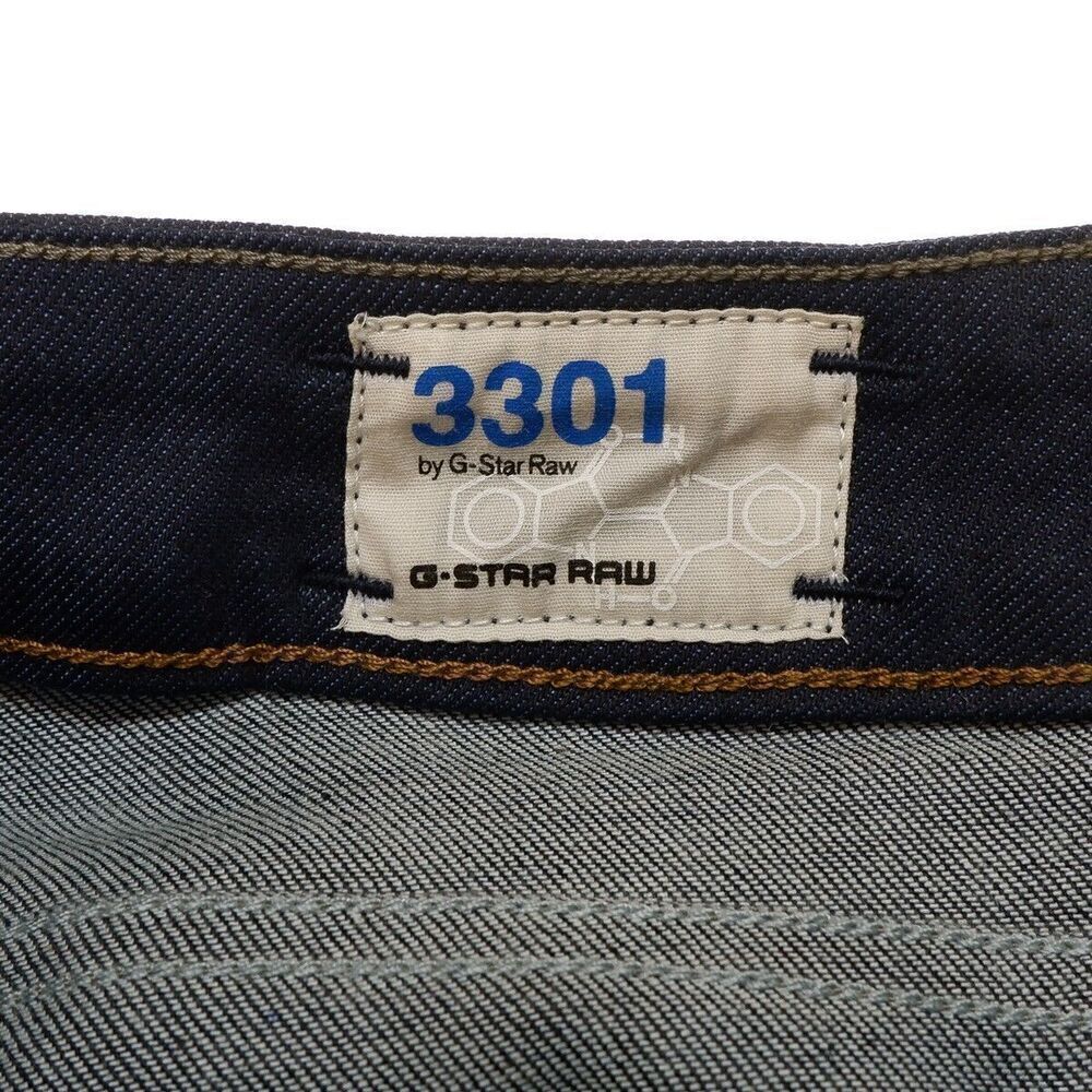 G Star Raw Contour Skinny Jeans Size 24 Womens 3301 Blue Denim Measures 24 x 31 - Picture 7 of 13
